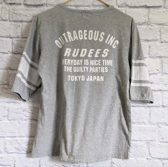Wacko Maria Rudees Rio T Shirt L Gray Guilty Parties Outrageous Inc Tokyo Japan - Picture 3 of 5